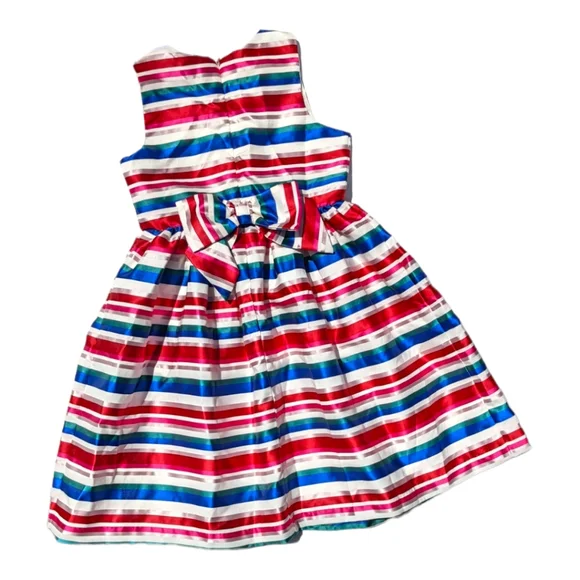 Gymboree size 6 Holiday Striped Dress - Picture 3 of 6